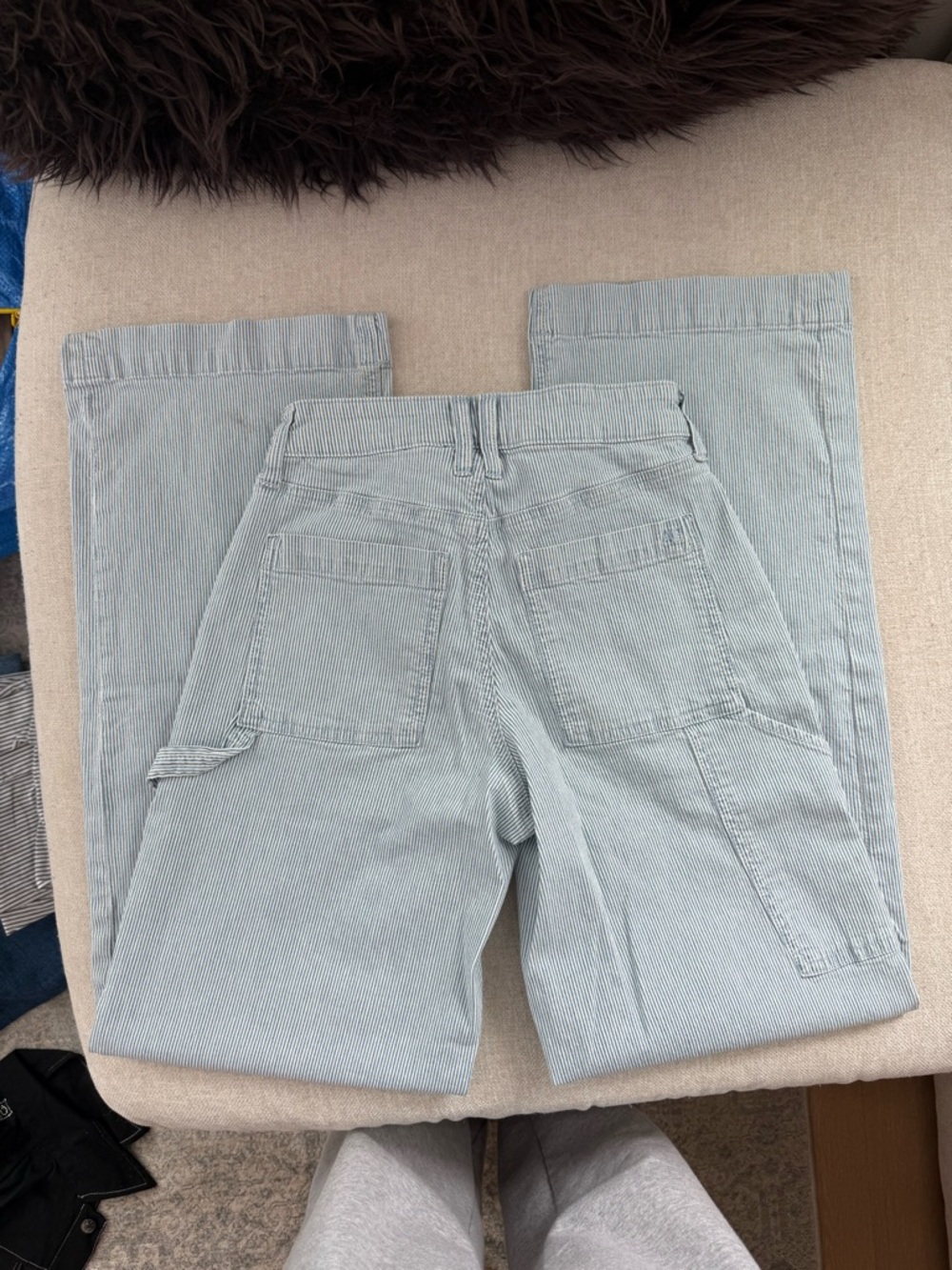 Light Blue Pinstripe Jeans